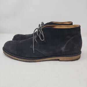 VINCE Sueded Leather Chukka Men’s Size 12 Navy Blue Gum Sole $189